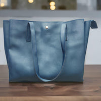 Blue Tricot Belt Women's Tote Handbag - LukDope India