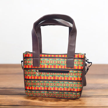 Stylish Multi-Color Printed Ikkat Style Handbag for modern women