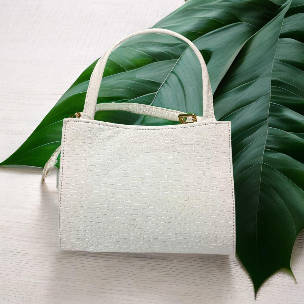 Chic and Elegant White Handbag for Women - LukDope India